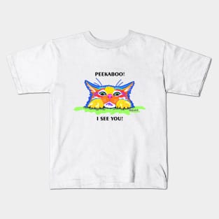 PicatsoCats Peekaboo Kids T-Shirt